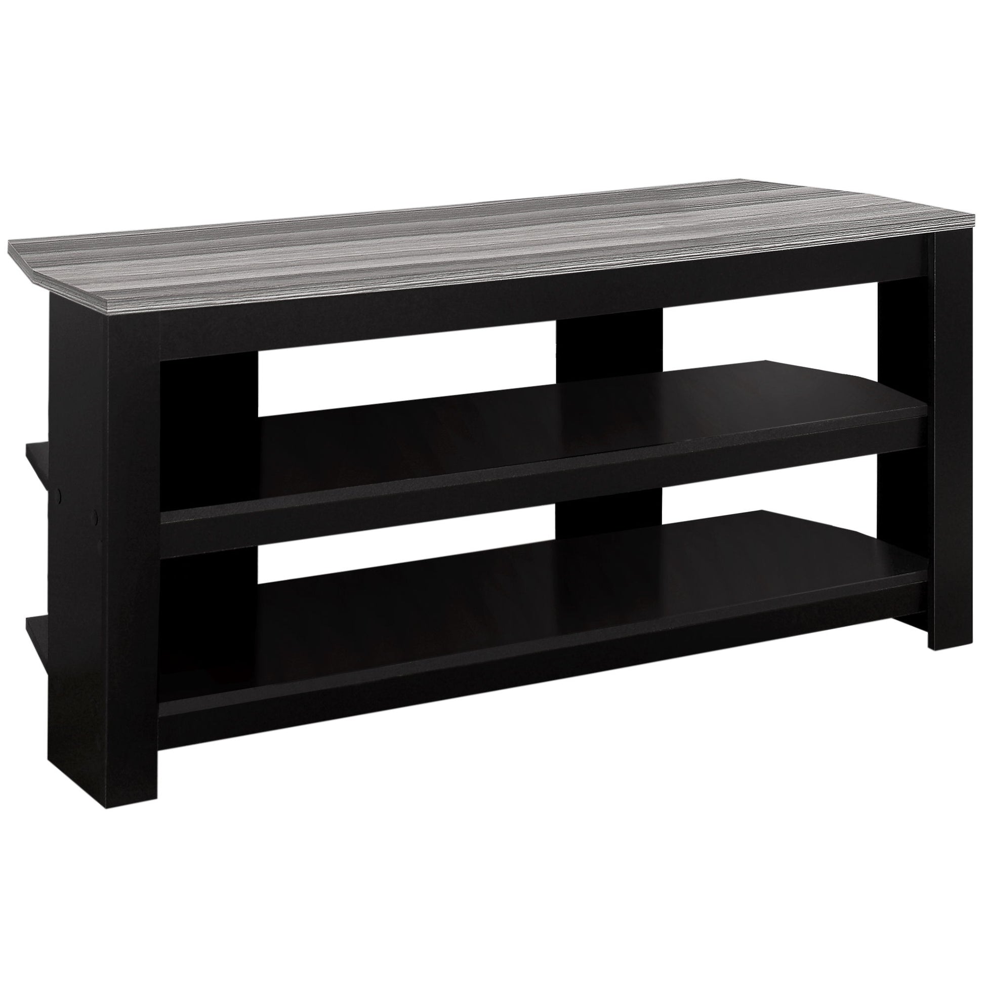 TV Stand, Console, Media Entertainment Center, 3 Storage Shelves 8th Street