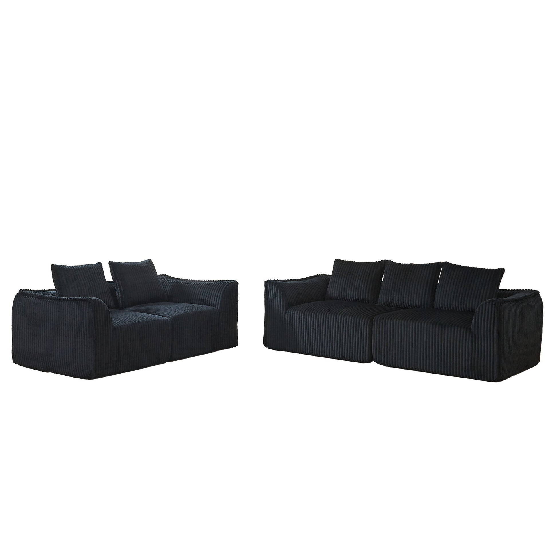 Minimalist Set With Curved Lines & Gently Sloped Backrest Home Essentials