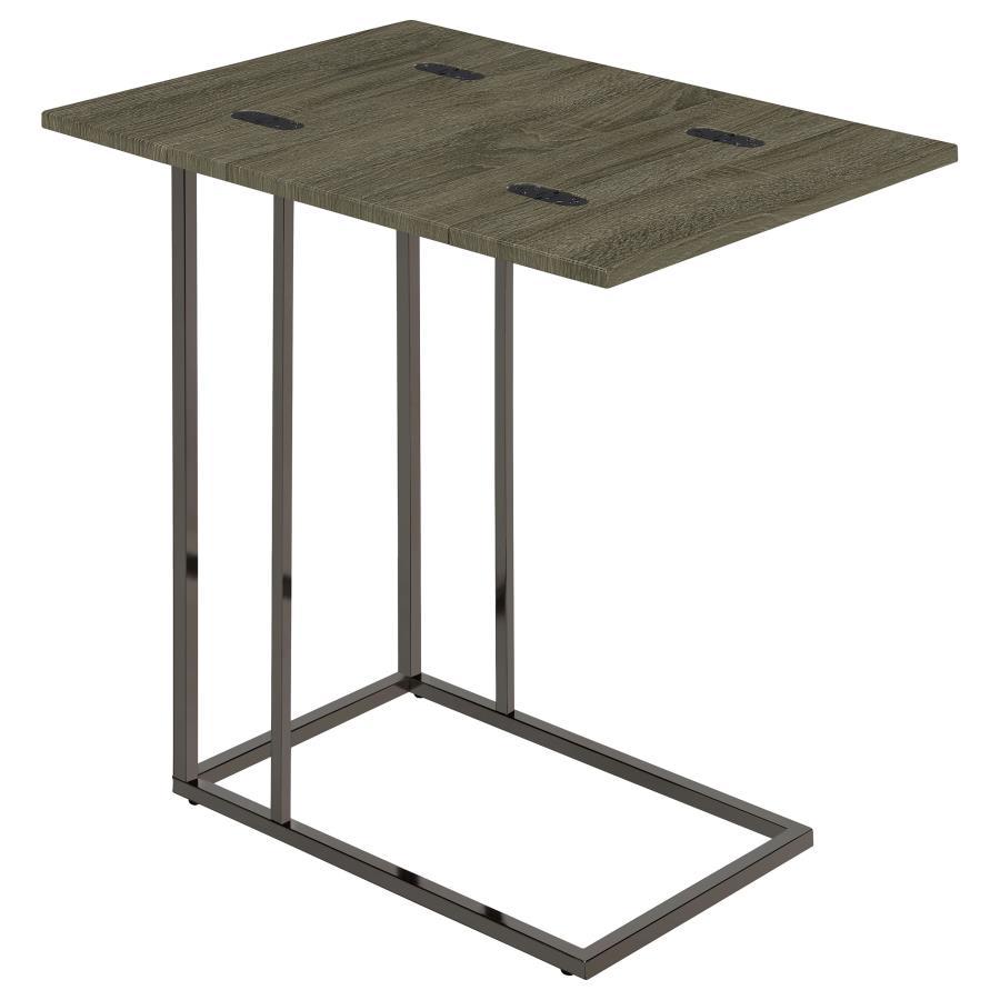 Pedro - Expandable C-Shaped Sofa Side Table CoasterEveryday