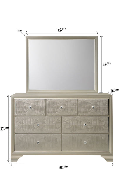 Lyssa - Dresser, Mirror Crown Mark