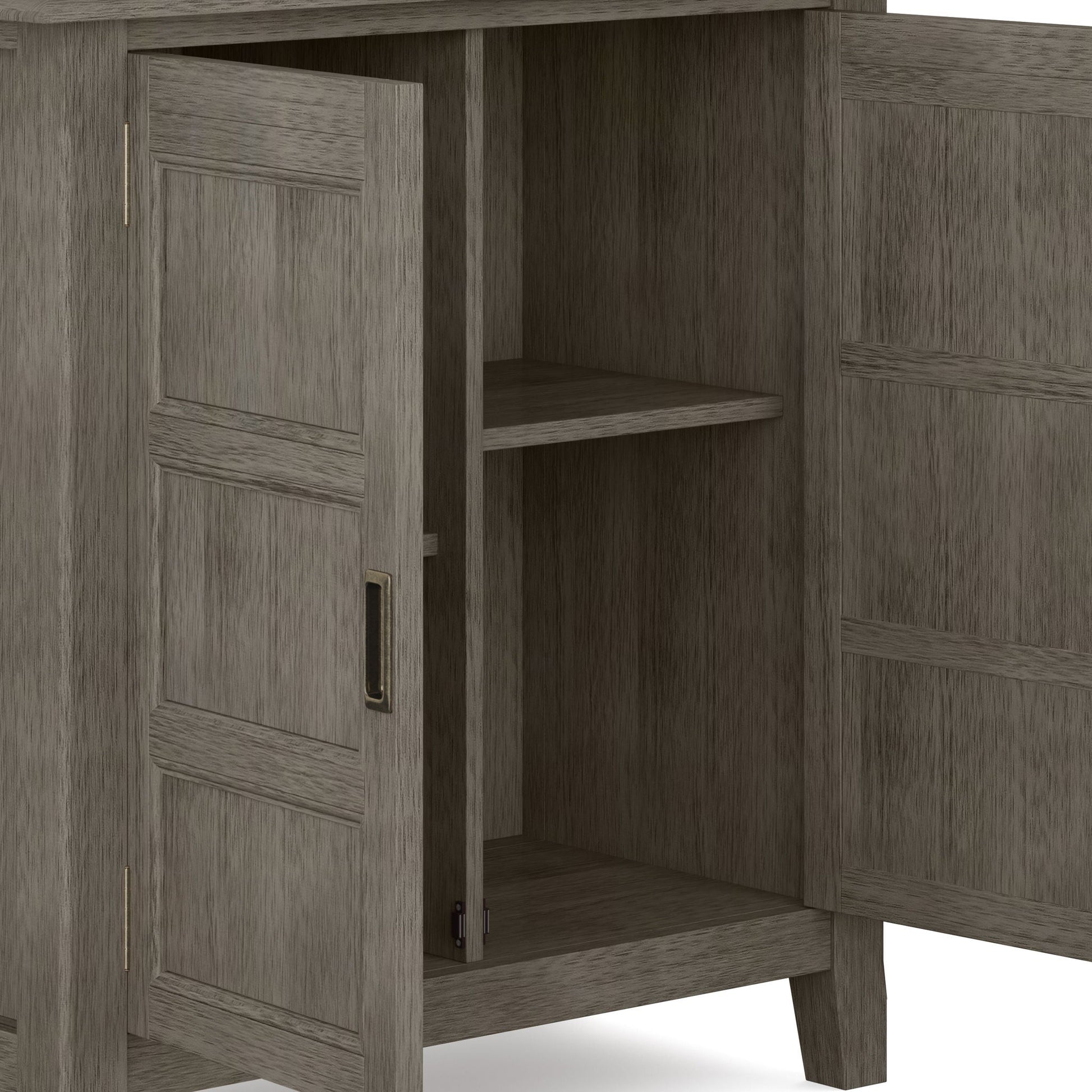 Burlington - Handcrafted Low Storage Cabinet Simpli-Home