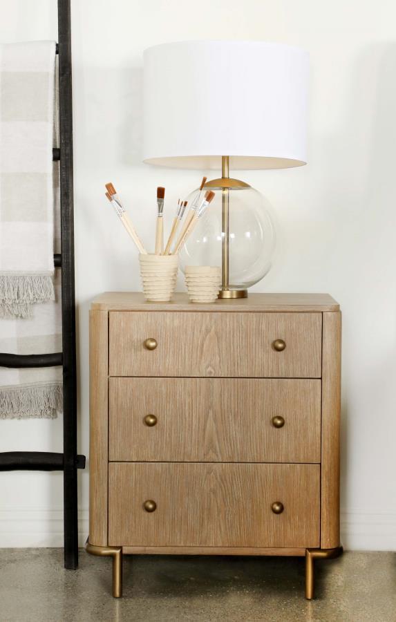 Arini - 3-Drawer Nightstand CoasterElevations