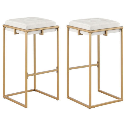 Nadia - Upholstered Backless Stool (Set of 2) CoasterEveryday