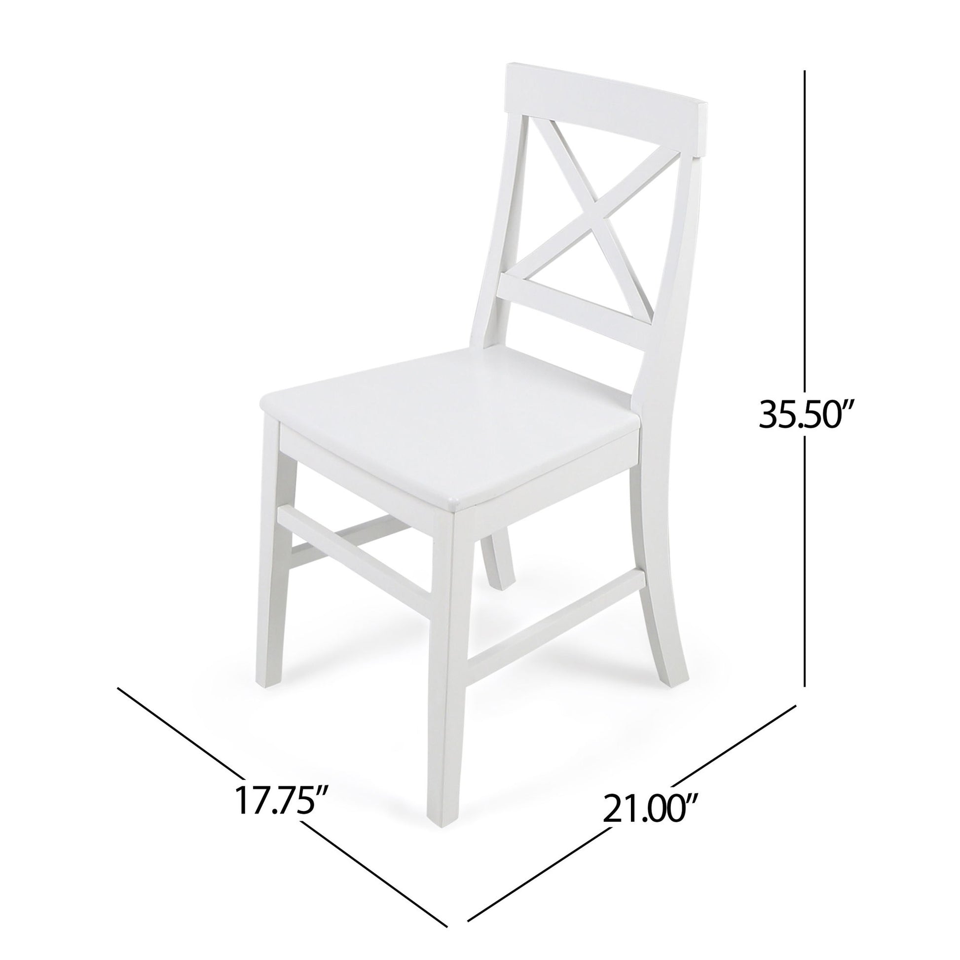 Plethora - Dining Chair With X Shaped Back (Set of 2) Noble House