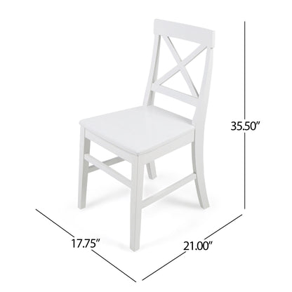Plethora - Dining Chair With X Shaped Back (Set of 2) Noble House
