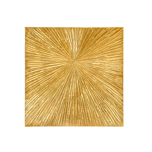 Sunburst - Gold 100% Hand Painted Dimensional Wall Decor - Gold Madison Park Signature