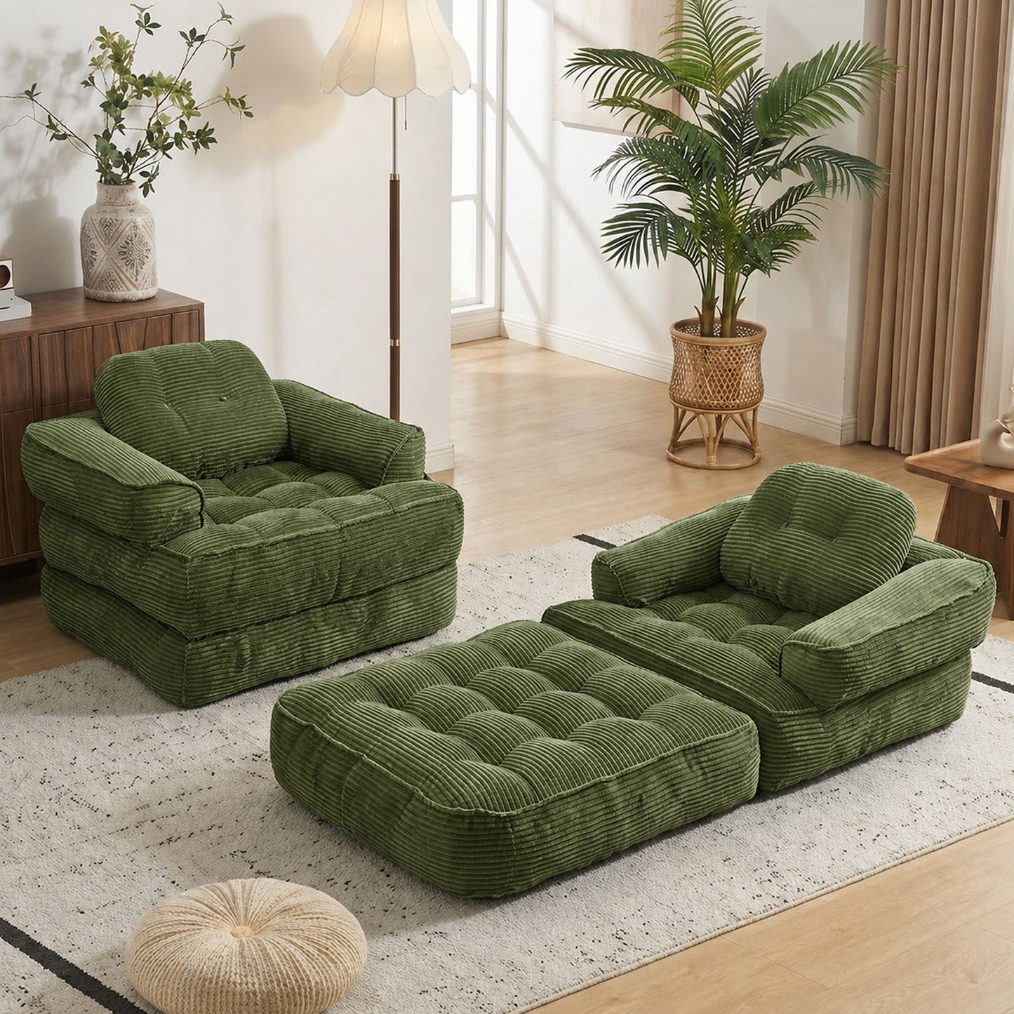 Convertible 2 In 1 Armrest Sofa For Bedroom Home Essentials