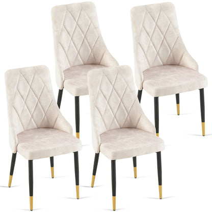 Dining Chairs Living Room Chair Modern Kitchen Armless Side Chair With Metal Legs Home Essentials