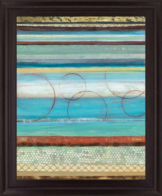 Azure Rhythm - 28" x 34" Framed Wall Art Classy Art