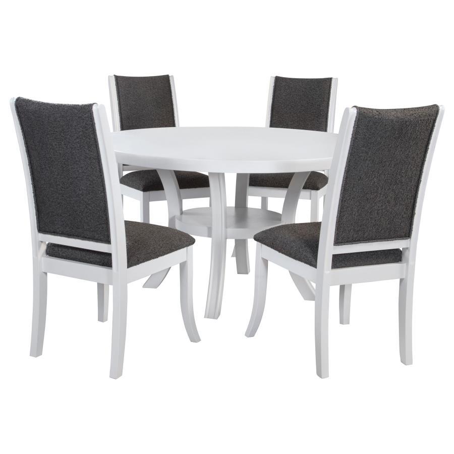 Judd - Round Wood Dining Table Set Coaster Fine Furniture