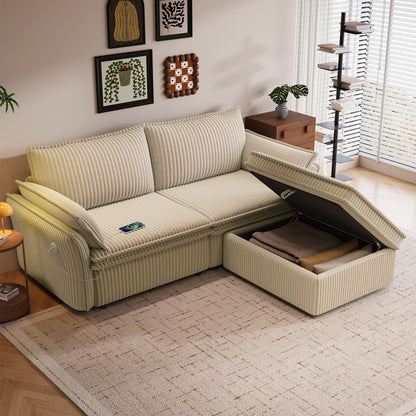 2 In 1 Convertible Sofa Bed, Multi Functional Living Room Furniture Home Essentials