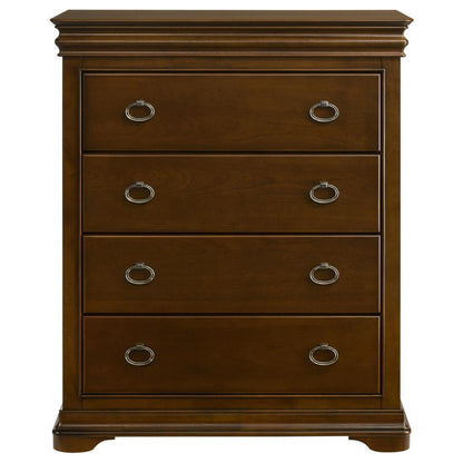 Garland - 4-Drawer Bedroom Chest Of Drawers - Brown Cherry Coaster Fine Furniture