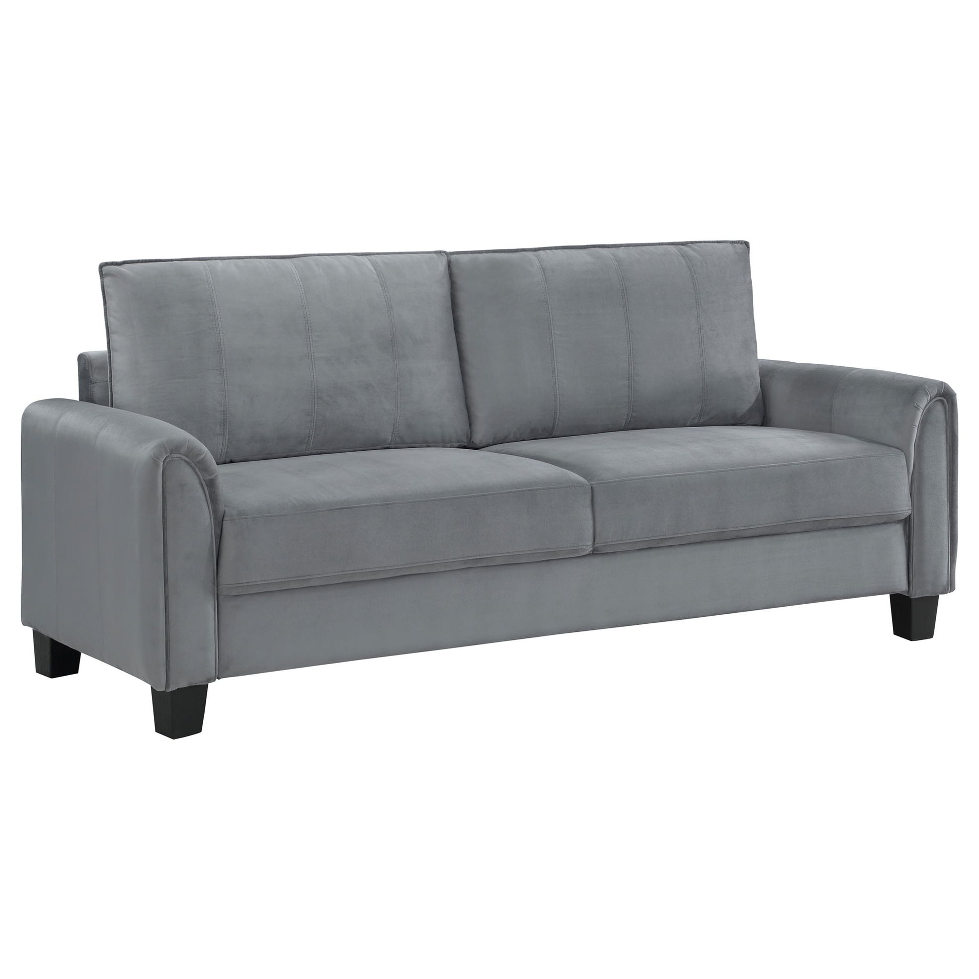 Dixon - Upholstered Sofa With Rounded Arms And Texture - Gray Furniture Max