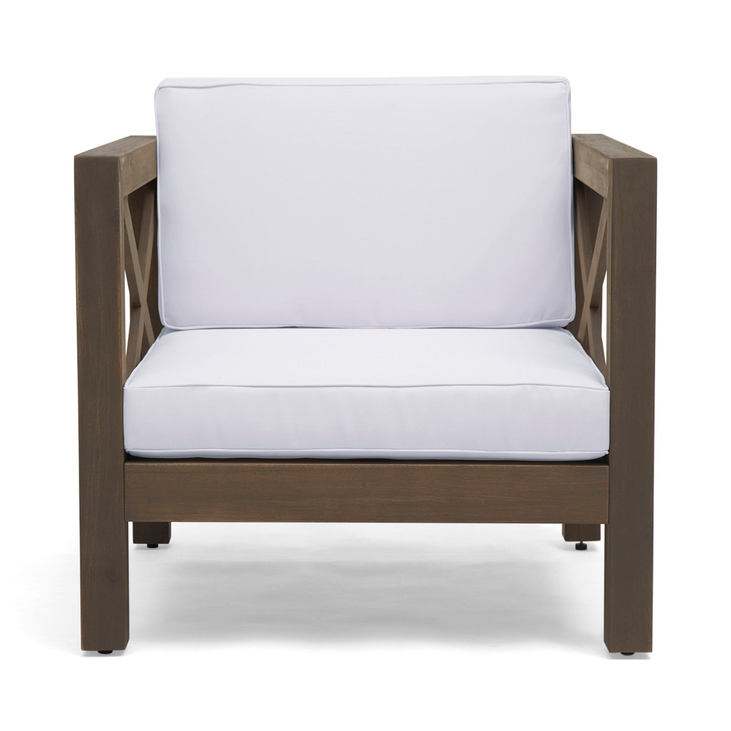 Brava - Mid - Century Modern Club Chair With Water Resistant Cushions Noble House