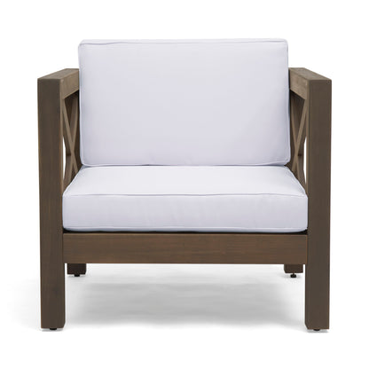 Brava - Mid - Century Modern Club Chair With Water Resistant Cushions Noble House