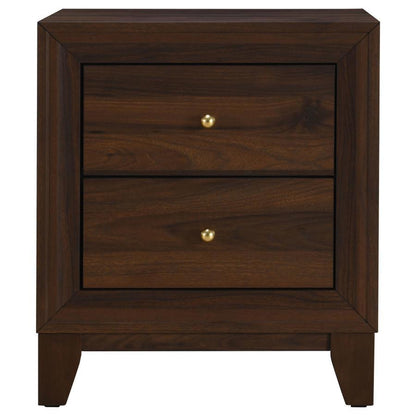 Welsley - 2-Drawer Nightstand Bedside Table - Walnut Coaster Fine Furniture