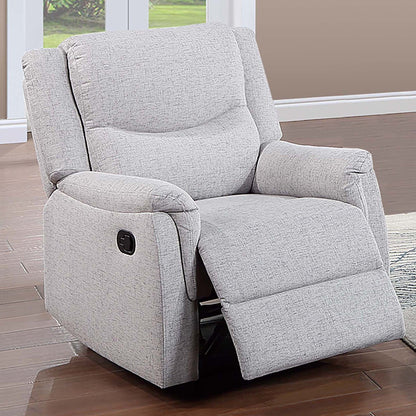 Manual Recliner With Upholstered Seat And Backrest Supportive Headrest Home Essentials