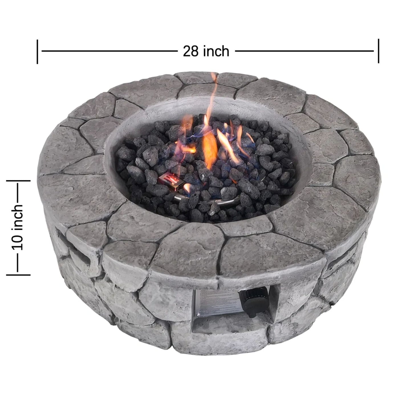 Reinforced - Outdoor Fire Pit Versatile Design LSI Patio Furniture