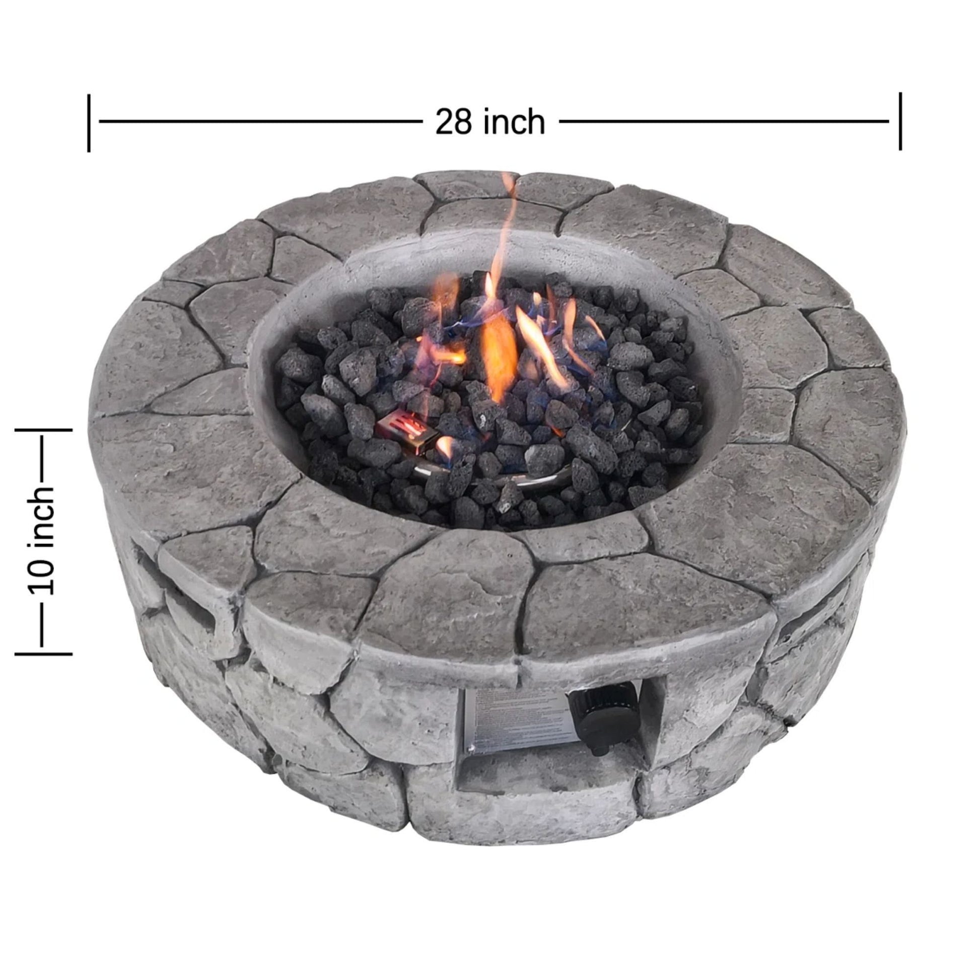 Reinforced - Outdoor Fire Pit Versatile Design LSI Patio Furniture