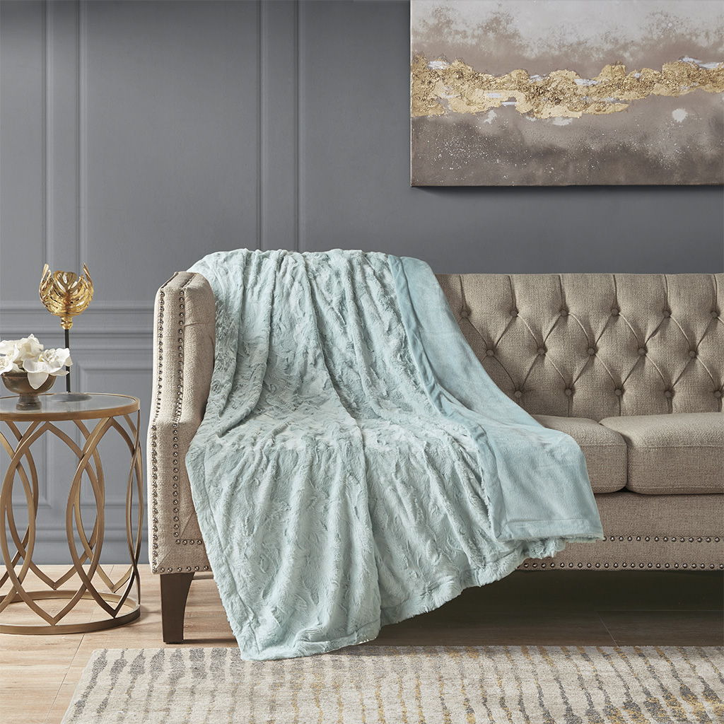 Zuri - Oversized Throw - Aqua