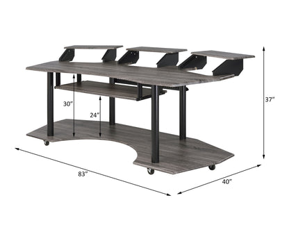 Eleazar - Music Recording Studio Desk - Wood Acme