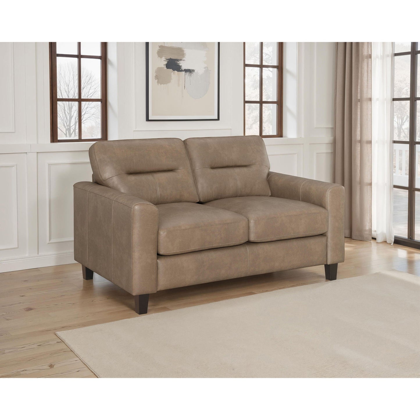 Remington - Loveseat With Track Arms Furniture Max