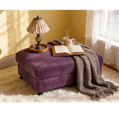 Upholstered Rectangle Ottoman Home Essentials