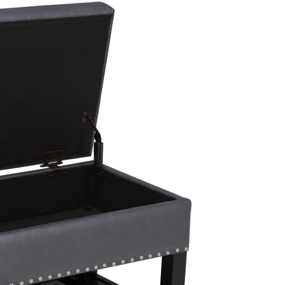 Lomond - Upholstered Storage Ottoman Bench Simpli-Home