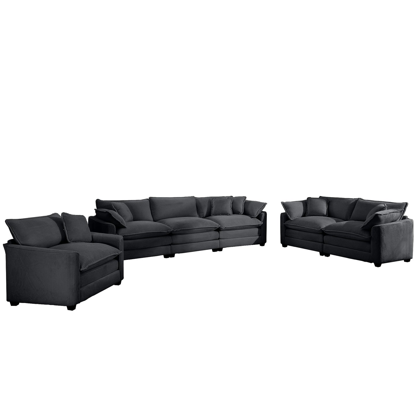 Elegant Oversized Sectional Sofa Set With Deep Seats And Flexible Layout Home Essentials