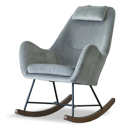 Chel - Mid-Century Modern Velvet Rocking Chair Ashcroft Furniture