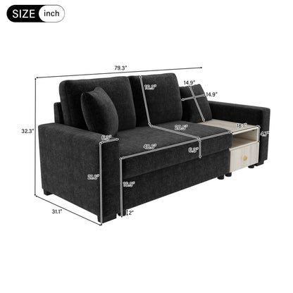 Modular Sofa Couch With Storage Armrest And Center Console Noble House