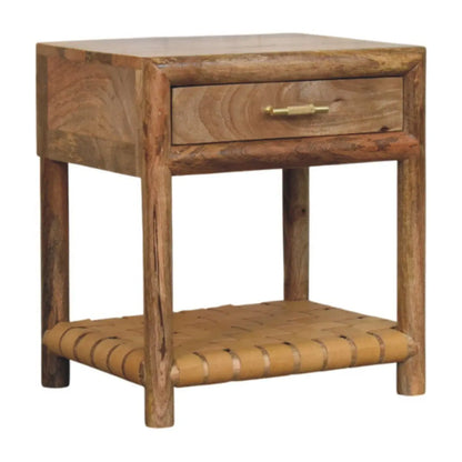 Regency - Woven Nightstand With Drawer - Light Brown Artisan Furniture