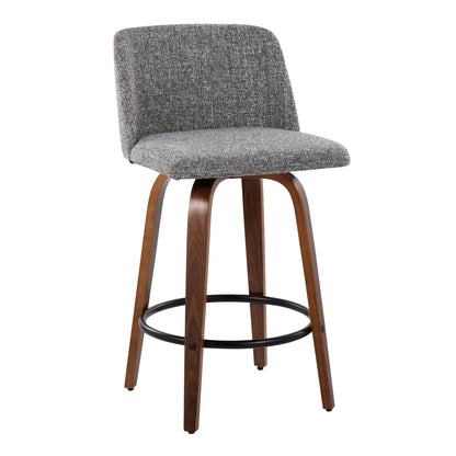 Toriano - Mid Century Modern, Counter Stool (Set of 2) Lumi Source