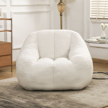 Comfy Bean Bag Chair With Memory Foam Filler, Tufted Soft Home Essentials
