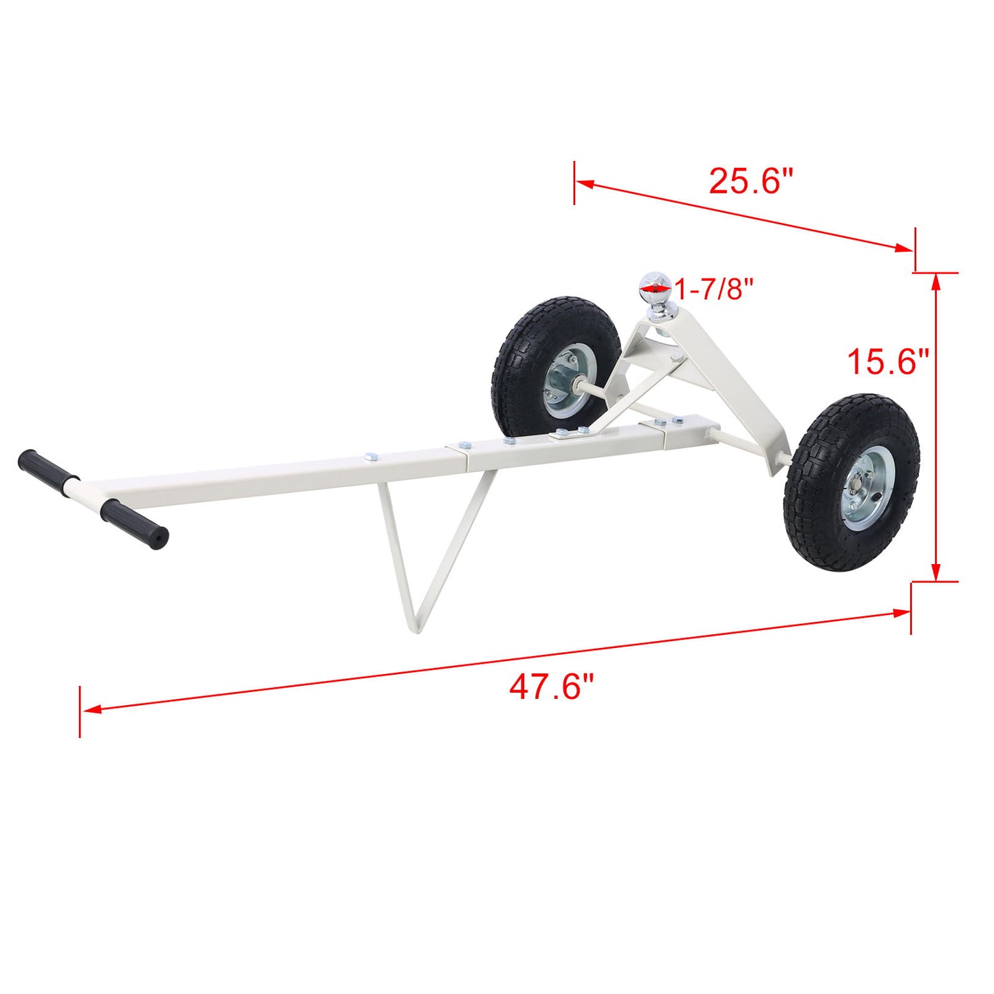 Heavy Duty Trailer Dolly With Pneumatic Tires, 600 Lb. Capacity Steel Daily Nest