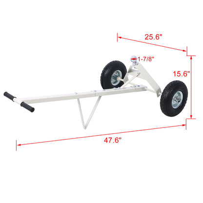 Heavy Duty Trailer Dolly With Pneumatic Tires, 600 Lb. Capacity Steel Daily Nest