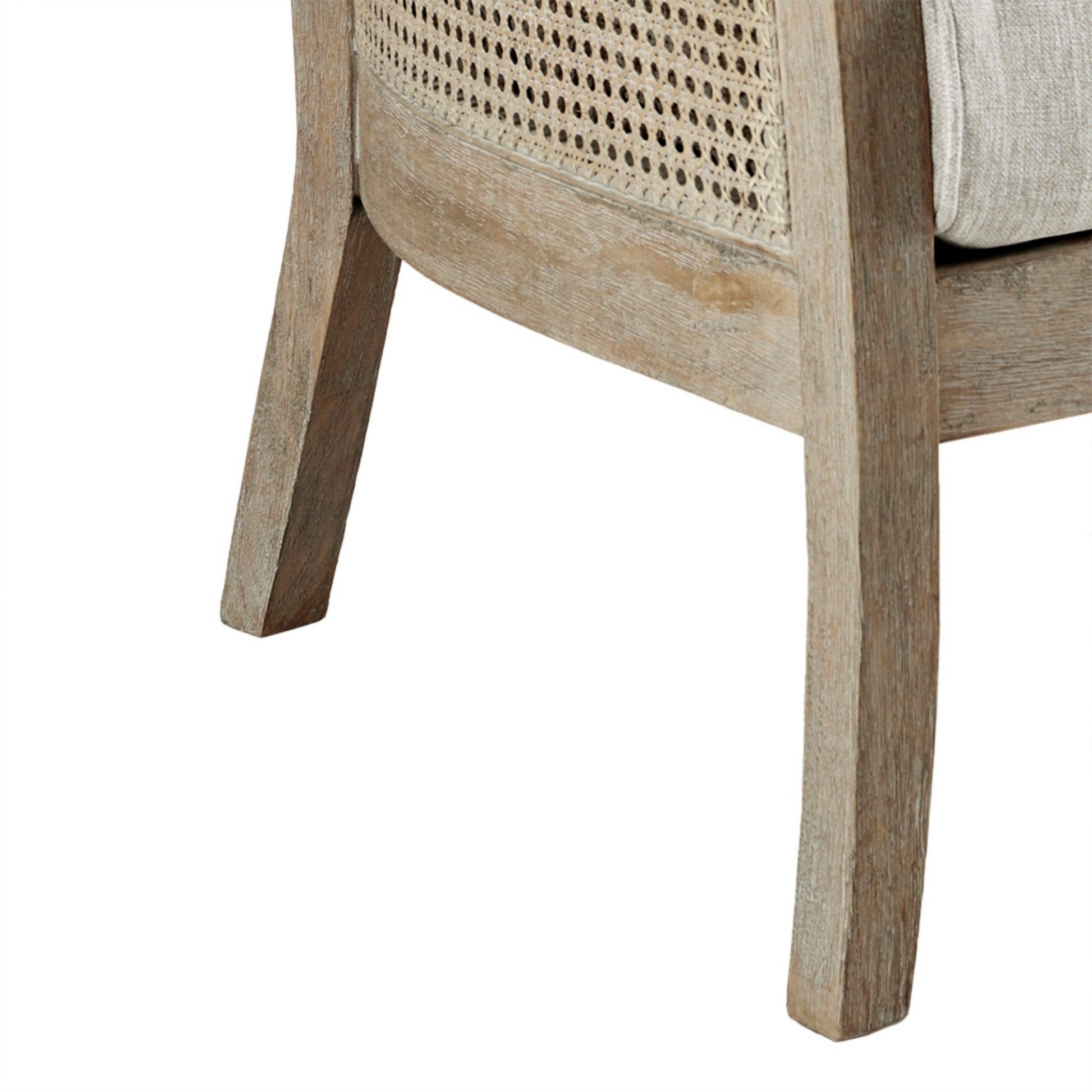 Cane Armchair With High Density Foam - Cream / Reclaimed Natural JLA