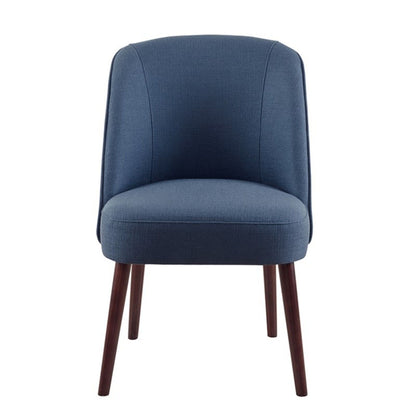 Bexley - Rounded Back Dining Chair With Wraparound Back - Blue JLA