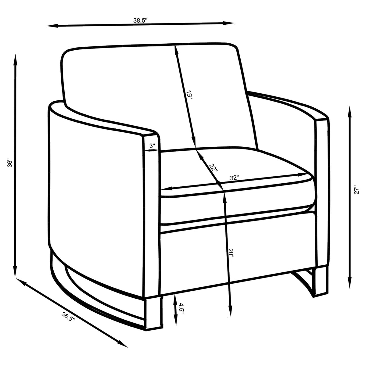 Whittier - Accent Chair - Camel Furniture Max