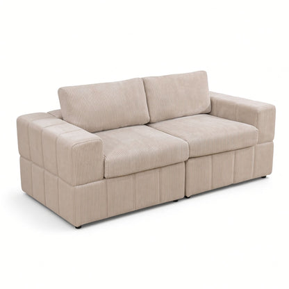 Oversized Modular Loveseat Set Home Essentials