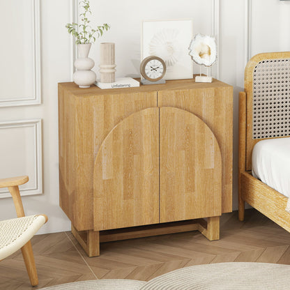 2 Door Cabinet, Suitable For Bedroom - Natural Home Essentials