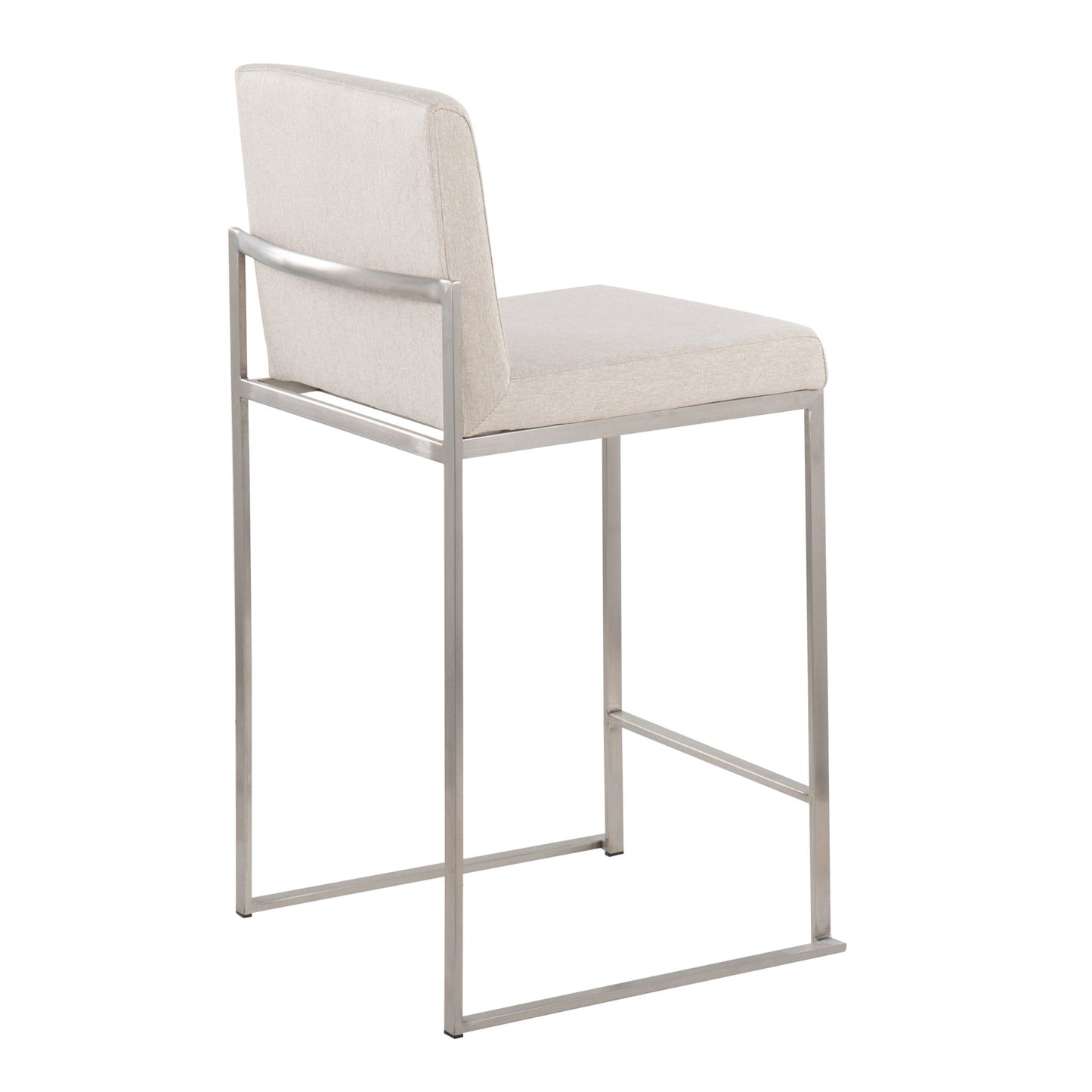 Fuji - Contemporary High Back Counter Stool, Functional Design Lumi Source