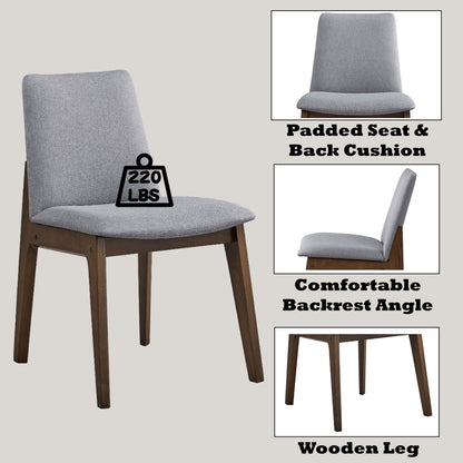 Kaela - Side Chair (Set of 2) - Light Gray Acme