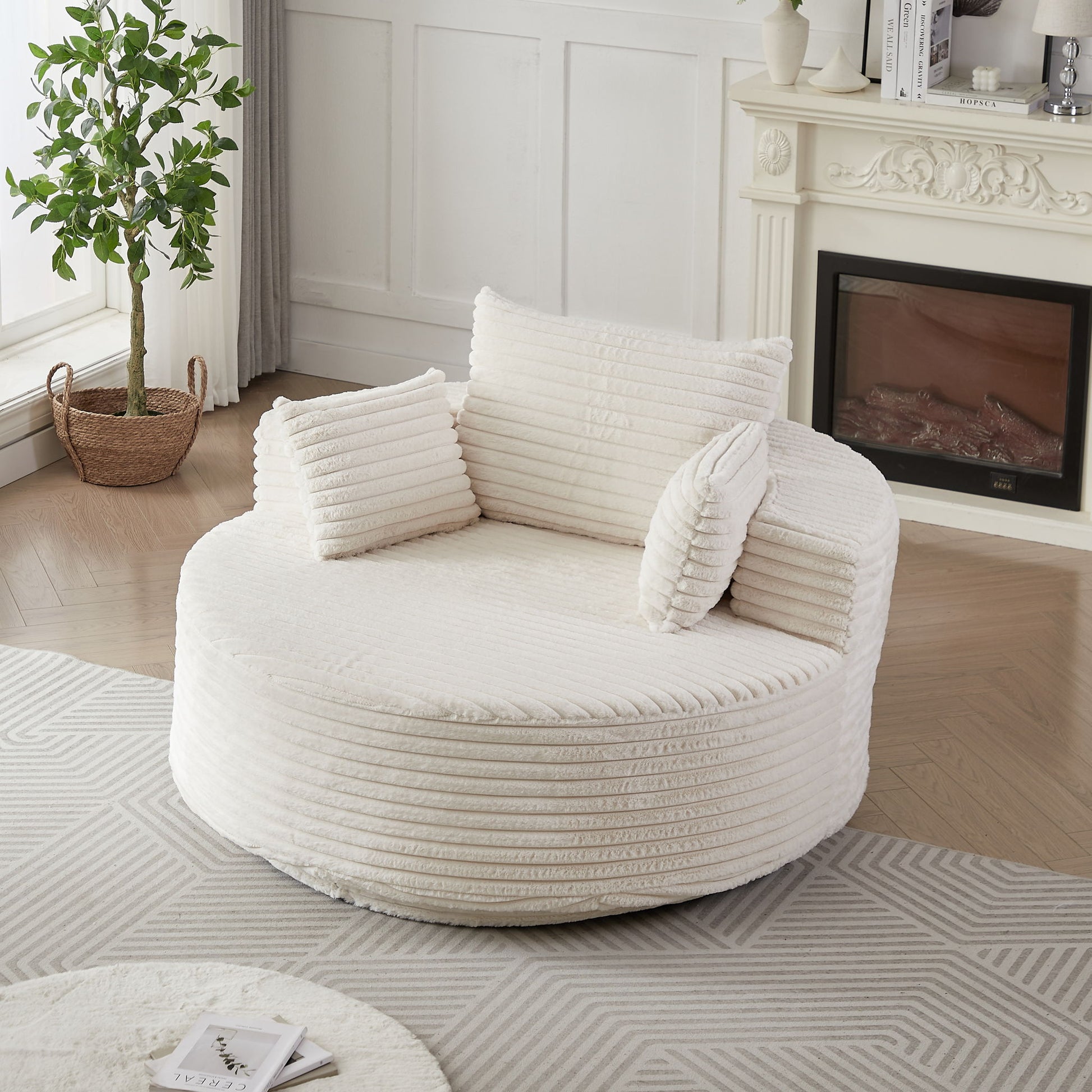 Swivel Chair With 360° Rotation For Living Room Home Essentials