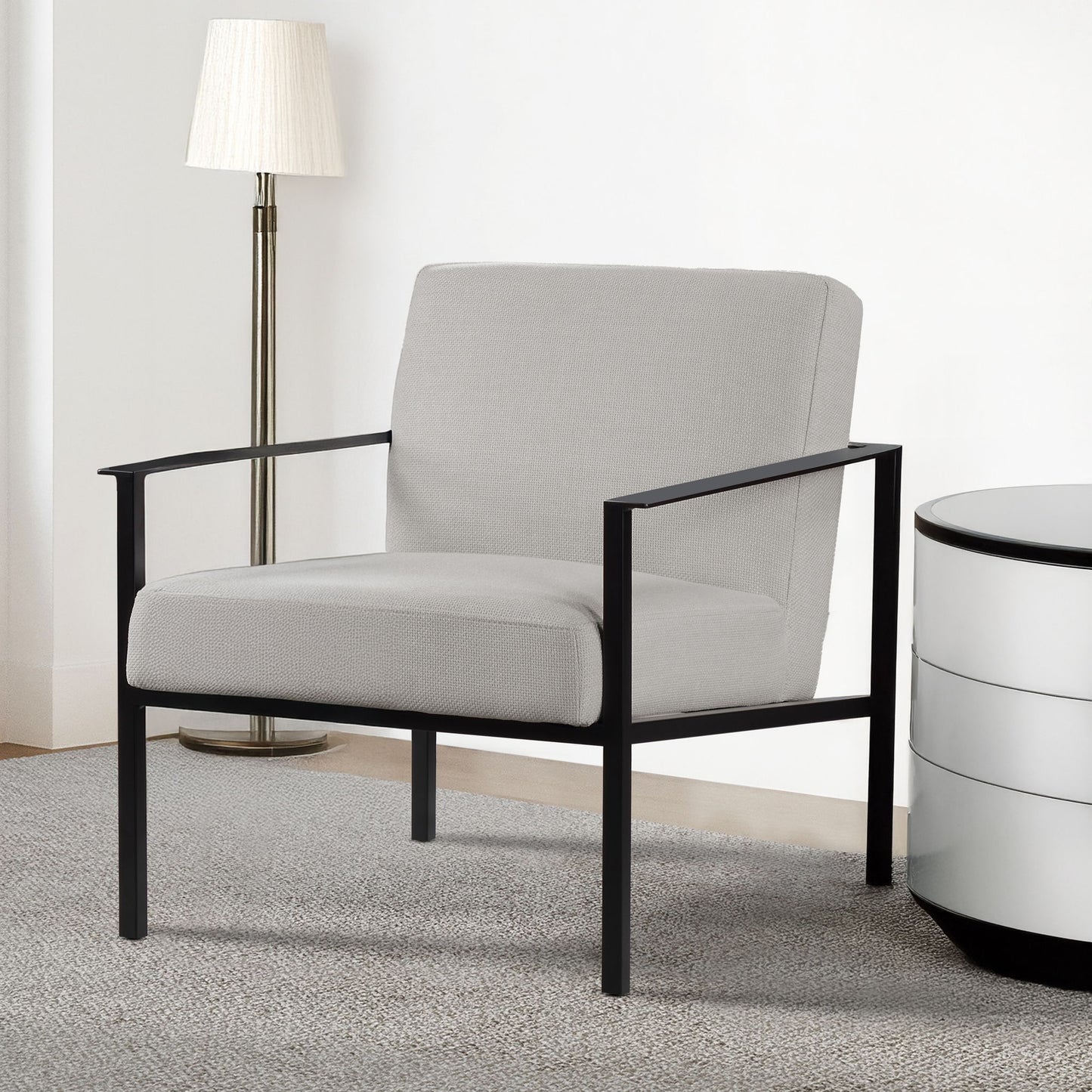Millie - Stationary Accent Chair - Off White Ridgecrest Home