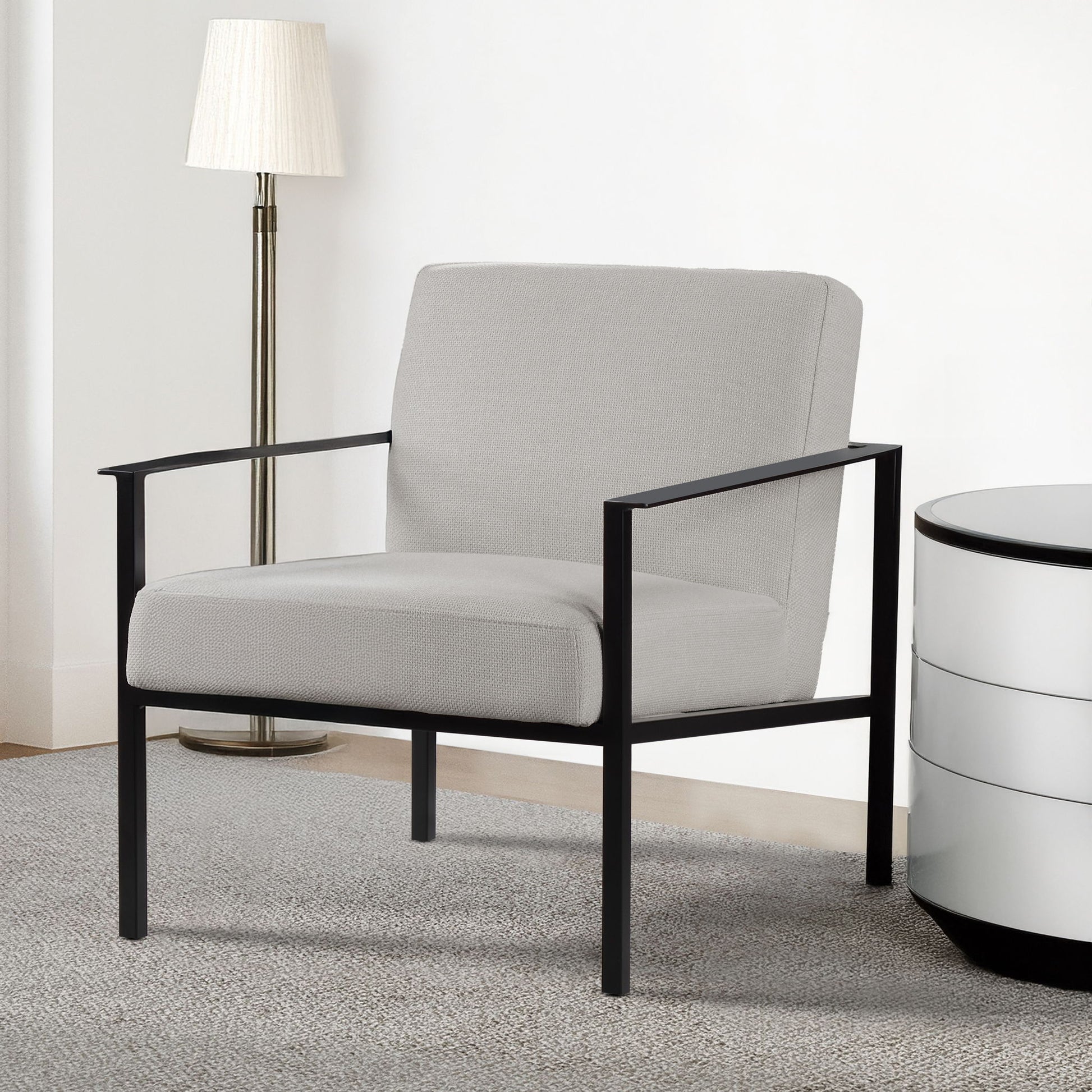 Millie - Stationary Accent Chair - Off White Ridgecrest Home