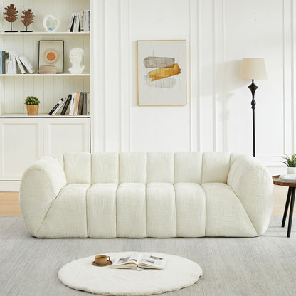 Modern Sofa With Piano Key Backrest Home Essentials