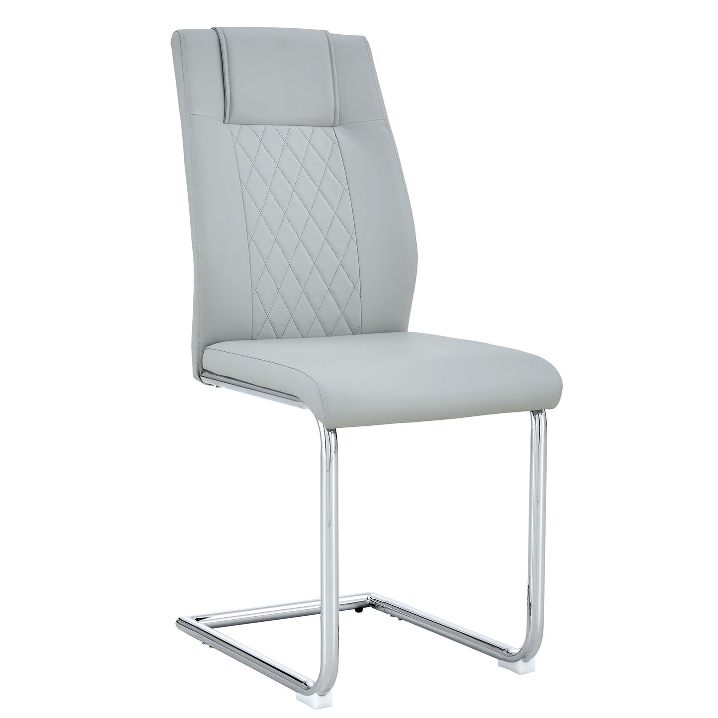 Modern Dining Chairs With Padded Seat, Metal Legs Home Essentials