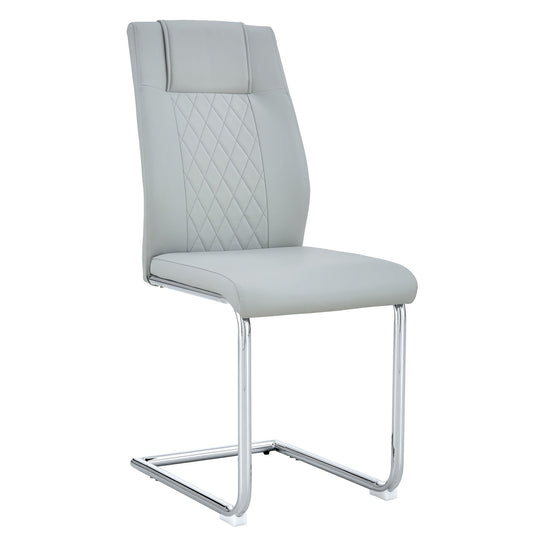 Modern Dining Chairs With Padded Seat, Metal Legs Home Essentials