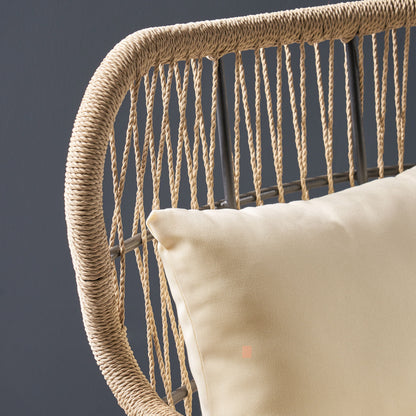 Southport - Club Chair With Woven Rope And Cushions Noble House